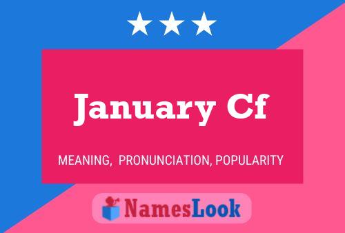 January Cf Name Poster