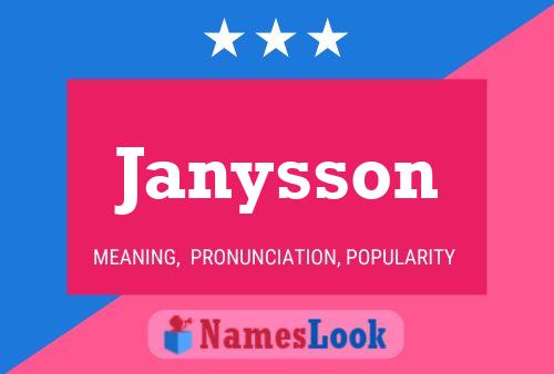 Janysson Name Poster