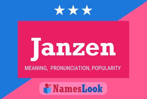 Janzen Name Poster