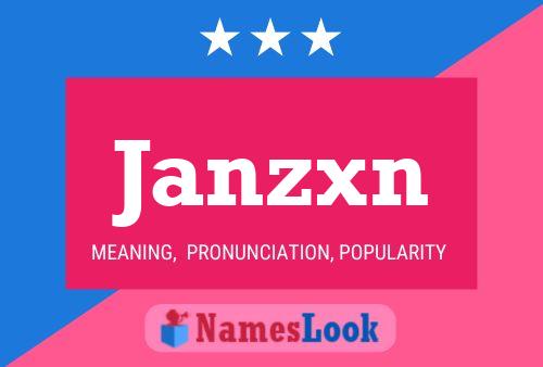 Janzxn Name Poster