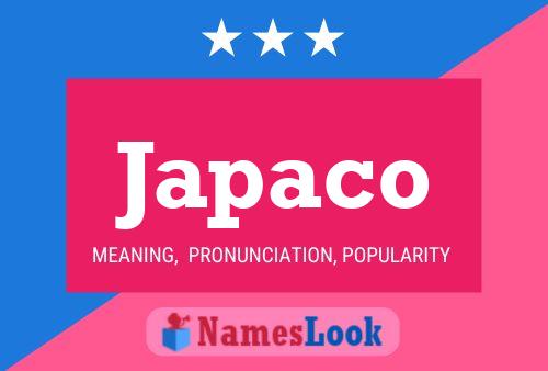 Japaco Name Poster