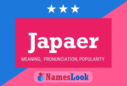 Japaer Name Poster