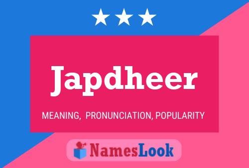 Japdheer Name Poster