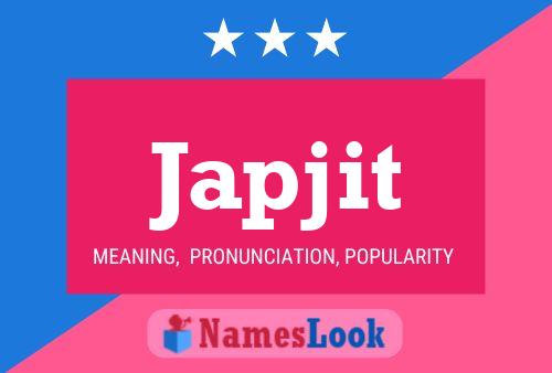 Japjit Name Poster