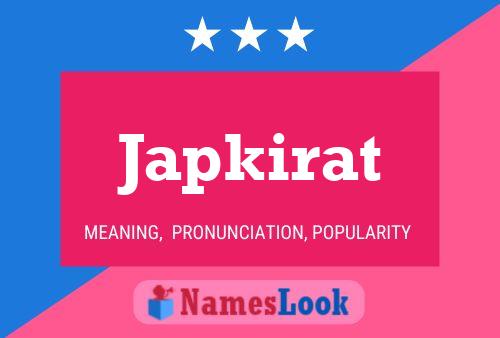 Japkirat Name Poster