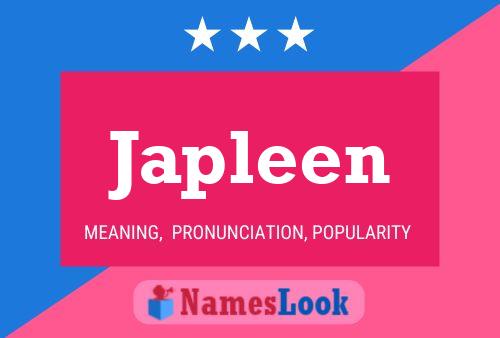 Japleen Name Poster