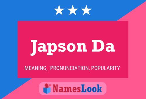 Japson Da Name Poster