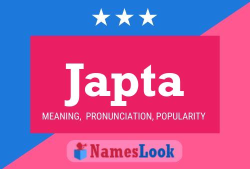 Japta Name Poster