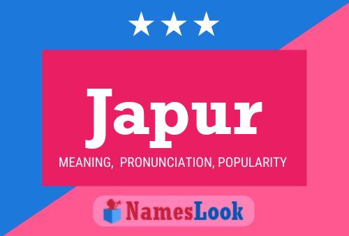 Japur Name Poster