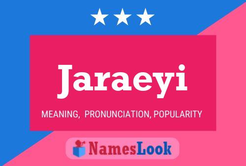 Jaraeyi Name Poster