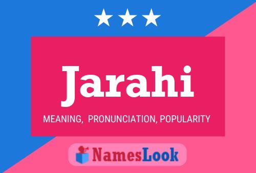 Jarahi Name Poster