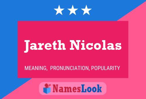 Jareth Nicolas Name Poster