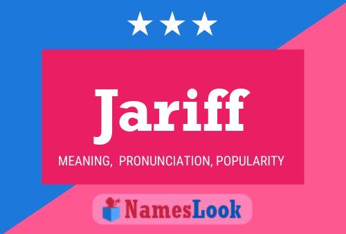 Jariff Name Poster