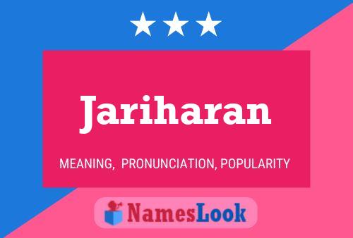 Jariharan Name Poster