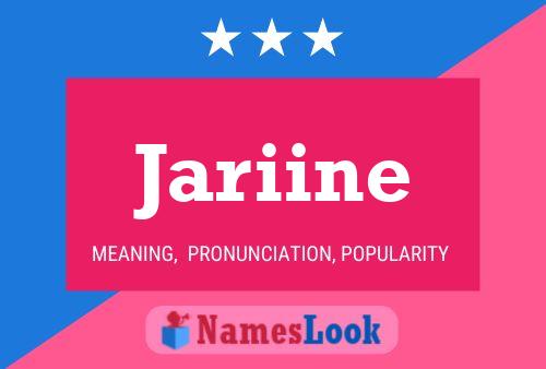 Jariine Name Poster