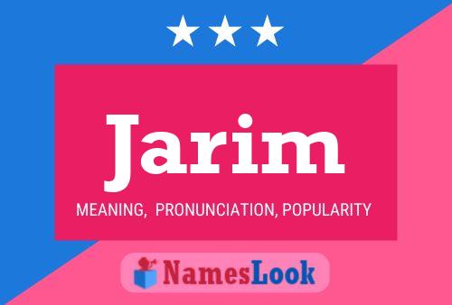 Jarim Name Poster