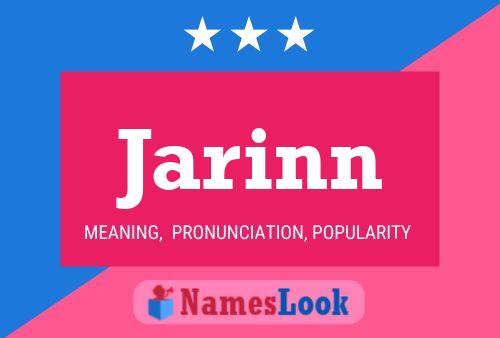 Jarinn Name Poster