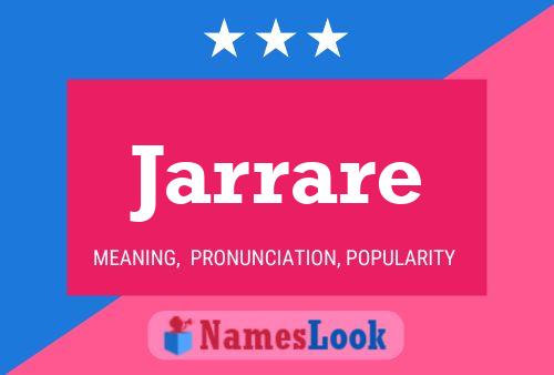 Jarrare Name Poster