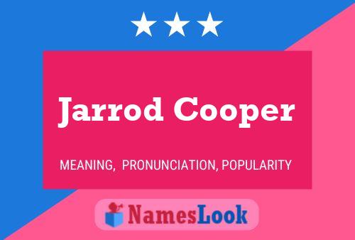 Jarrod Cooper Name Poster