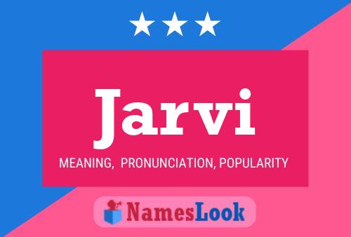 Jarvi Name Poster