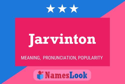 Jarvinton Name Poster