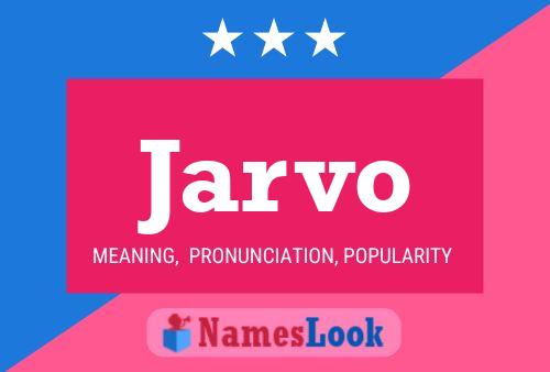 Jarvo Name Poster