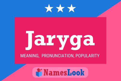 Jaryga Name Poster