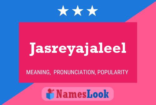 Jasreyajaleel Name Poster