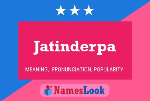 Jatinderpa Name Poster