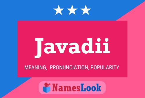 Javadii Name Poster