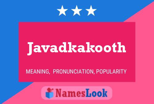 Javadkakooth Name Poster