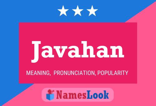 Javahan Name Poster