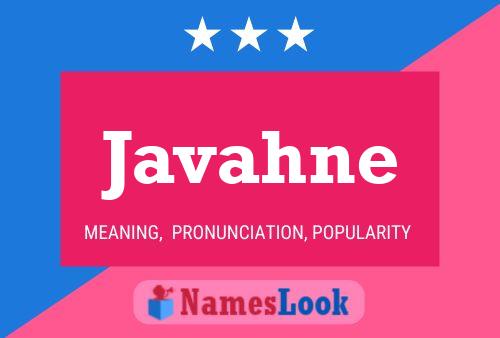 Javahne Name Poster