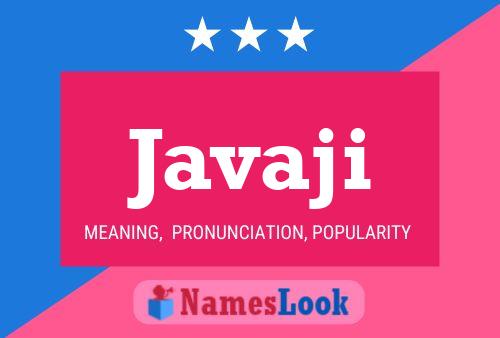 Javaji Name Poster