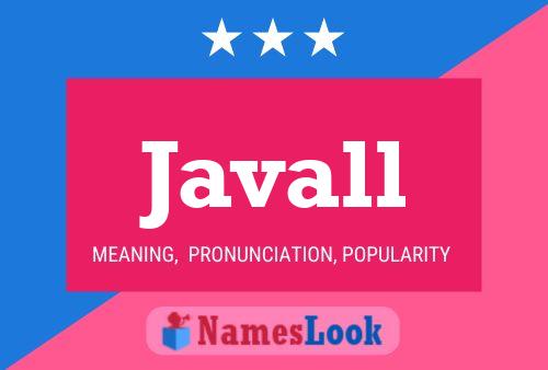 Javall Name Poster