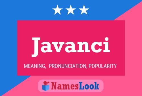 Javanci Name Poster