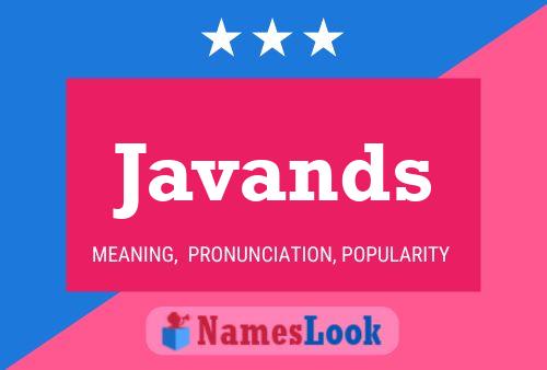 Javands Name Poster