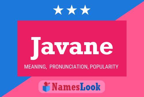 Javane Name Poster