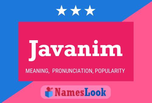 Javanim Name Poster