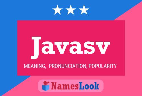 Javasv Name Poster