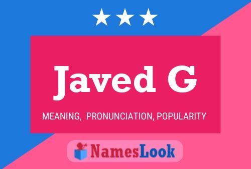 Javed G Name Poster