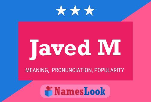 Javed M Name Poster