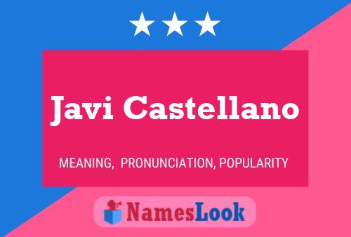 Javi Castellano Name Poster