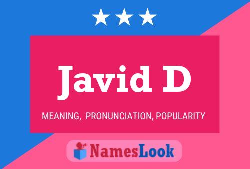 Javid D Name Poster