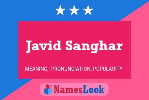 Javid Sanghar Name Poster