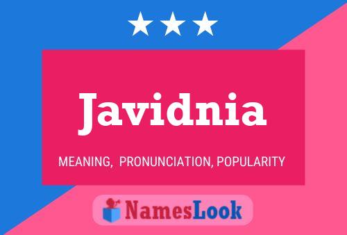 Javidnia Name Poster