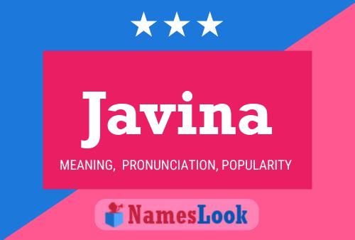 Javina Name Poster