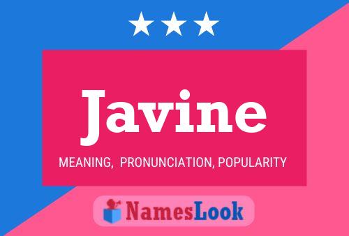 Javine Name Poster