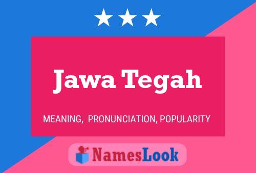 Jawa Tegah Name Poster