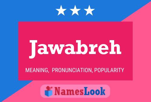 Jawabreh Name Poster